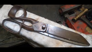 Antique tailor scissors restoration