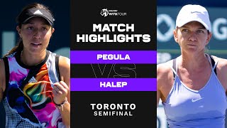 Jessica Pegula vs. Simona Halep | 2022 Toronto Semifinal | WTA Match Highlights