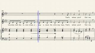 Over the Rainbow - The Wizard of Oz - an easy arrangement for SA choir and piano