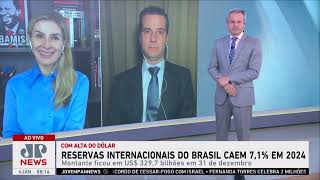 Reservas internacionais do Brasil caem 7,1% em 2024; Deysi e Beraldo comentam