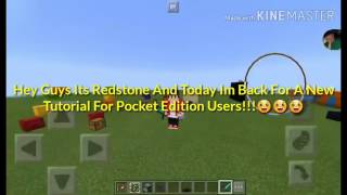 How To Make A Working Microwave Oven In MCPE 1.1!!😀😀😀