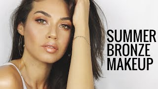 NATURAL SUMMER BRONZE MAKEUP | Golden Summer Makeup