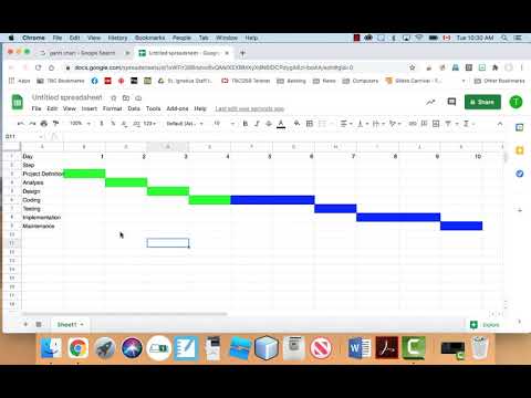 How to make a Gantt Chart in Google Sheets - The Easy Way!