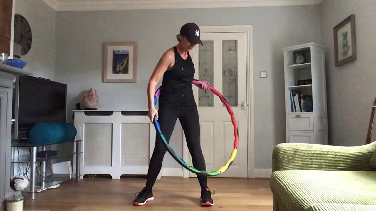 Weighted Hula Hoop Workout For Beginners Part 2 (20 Mins) - YouTube