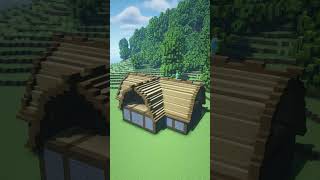 Minecraft Log House 15 with Placing Rhythm (World's Smallest Violin) #shorts