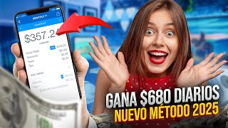 GANA $680 DÓLARES DIARIOS POR INTERNET ✅ NUEVO MÉTODO 2025   PRUEBA DE PAGO EN VIVO🤑