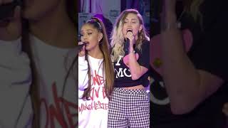 Ariana Grande & Miley Cyrus Performing Together | Insta - vocalsbymiley #shorts