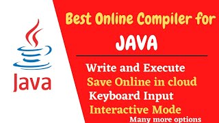 Java Best Online Compiler || JDoodle || Write-Compile-Execute-SAVE ONLINE || Java Tutorial