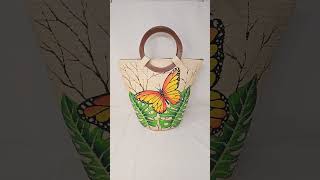 $40 plus shipping! E-mail me! MONARCH BUTTERFLY TOTE! HANDMADE \u0026 PAINTED in Colombia!