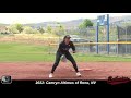 2022 camryn altimus power hitting first base softball skills video nevada batbusters