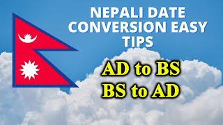 How to convert Nepali date (B.S) to English Date (A.D) ? AD to BS \u0026 BS to AD Converter - Easy