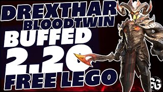 DREXTHAR BLOODTWIN updated 2.20 More Speed, More skills\u0026more fun! Raid Shadow Legends Drexthar guide