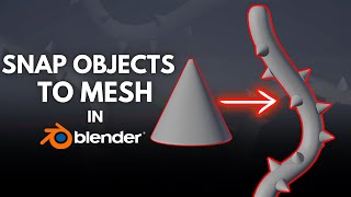 Snap Objects to Mesh in Blender in 1 Minute!