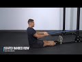 seated banded row opex exercise library