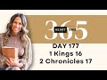 Day 177 1 Kings 16 & 2 Chronicles 17 | Daily One Year Bible Study | Audio Bible with Commentary