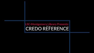 Credo Reference