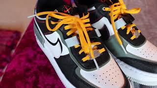 *NEW* nike air force 1 shadow (black/white-spiral sage) unboxing and try-on