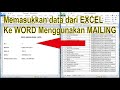 Cara Memasukkan Data dari Excel Ke Word Menggunakan Mailing