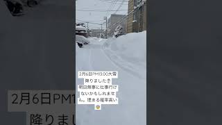 2月6日現在の札幌の様子☃️