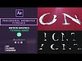 Procedural Animated Typeface in After Effects | No Plugins