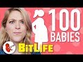 Single Girl Tries The 100 Baby Challenge In BitLife | Kelsey Impicciche