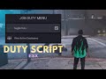[ESX] | ESX Duty Script – Job Duty Status, Menu & Activity Logging | FiveM Script