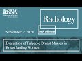 The Role of Ultrasound in the Evaluation of Palpable Breast Masses in Breastfeeding Women (Breast)