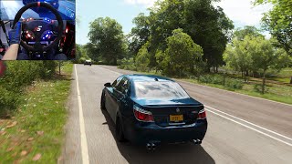 650HP BMW M5 E60 - Forza Horizon 4 | Steering wheel gameplay