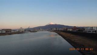 200211建国記念日の富士山風景