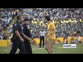 fan walks onto field gets tackled by police during lsu southern game