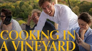 London to Paris! Cooking for 12 in a vineyard.