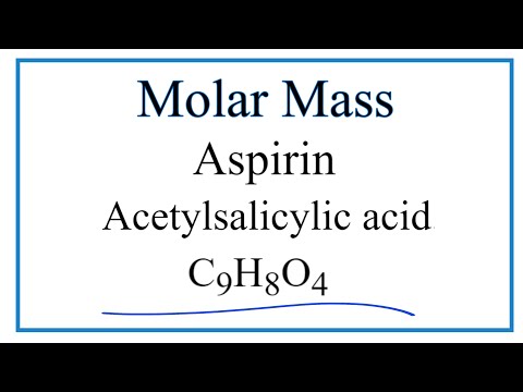 How do you calculate moles of aspirin?