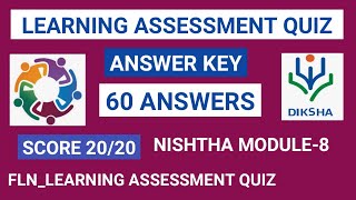 Learning Assessment Quiz Answer key| #learningassessment #learningassessmentqdiksha #diksha #nishtha