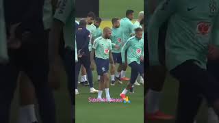 Watch  Brazil players training at there base ground ahead of their first match#brazil#worldcup#qatar