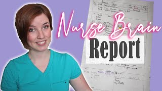 Nurse Brain Sheet | ORGANIZE YOUR NURSING SHIFT | Nursing Report