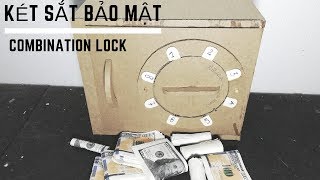 Make a Safe with Combination Number Lock from Cardboard