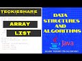 Data Structures and Algorithms | ArrayList | Java | Teckieshare | Part - I