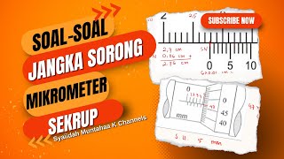 Pembahasan Contoh Soal Jangka Sorong dan Mikrometer Sekrup