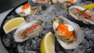 Fresh Oysters with caviar