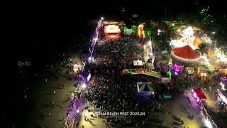 kazhimbram beach fest drone view