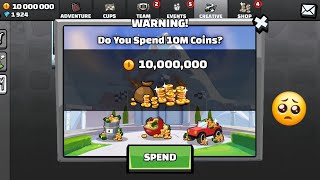 💀 I SPEND 10 MILLION COINS !! IN - Hill Climb Racimg 2