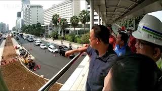 Trotoar Sudirman-Thamrin Belum Selesai Diaspal