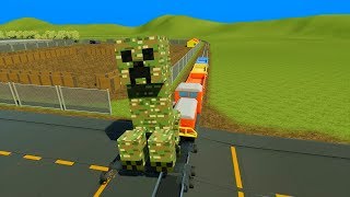 MASSIVE LEGO Train Wrecks #1! - Brick Rigs Gameplay - Lego Toy Destruction