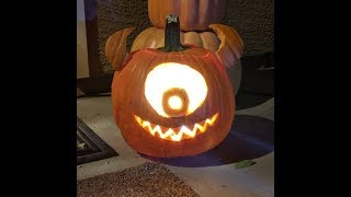 Amazing Mike Wazowski Pumpkin! Halloween 2019 - Carving Pumpkins - Adventure #3