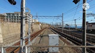 朝霧駅 快速電車通過 接近メロディ 2023.12.13