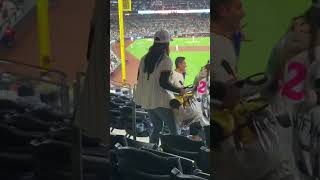 😮 Padres fan slaps Giants fan across the face | #shorts