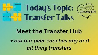 8/28 Meet the Transfer Hub and Peer Coach Panel
