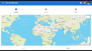 React Mapbox user location by ip, GPS Geolocator, city, street address search with Geocoder