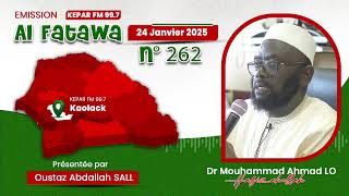 Dr Mouhammad Ahmad LO H.A Fataawa Kepaar FM 24-01-2025, présentée par Oustaz Abdallah SALL H.A