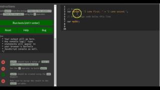 Concatenating Strings with Plus Operator, freeCodeCamp Basic Javascript